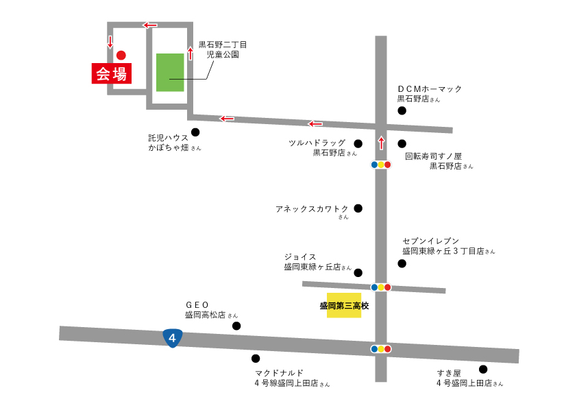 黒石野MAP