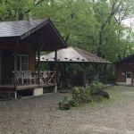 建ち並ぶコテージの画像