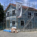 盛岡市加賀野にＰＸシリーズの家建築中。外壁下地工事まで完了。の画像
