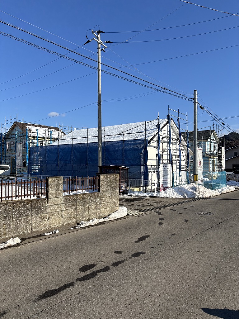 二戸市にて3棟の現場進行中！色とりどりの家づくり。の画像