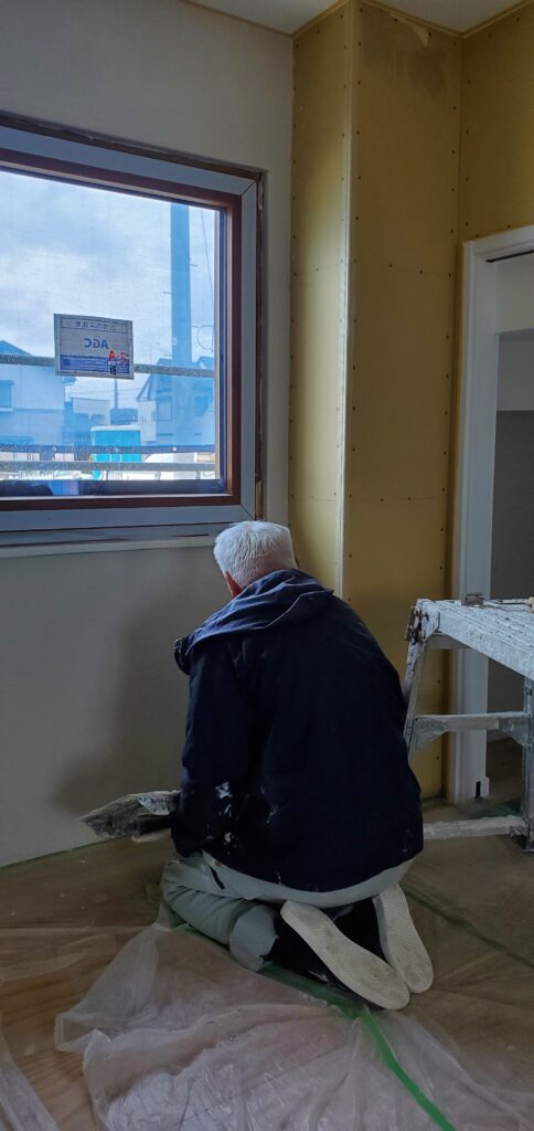 和室 塗り壁施工の画像