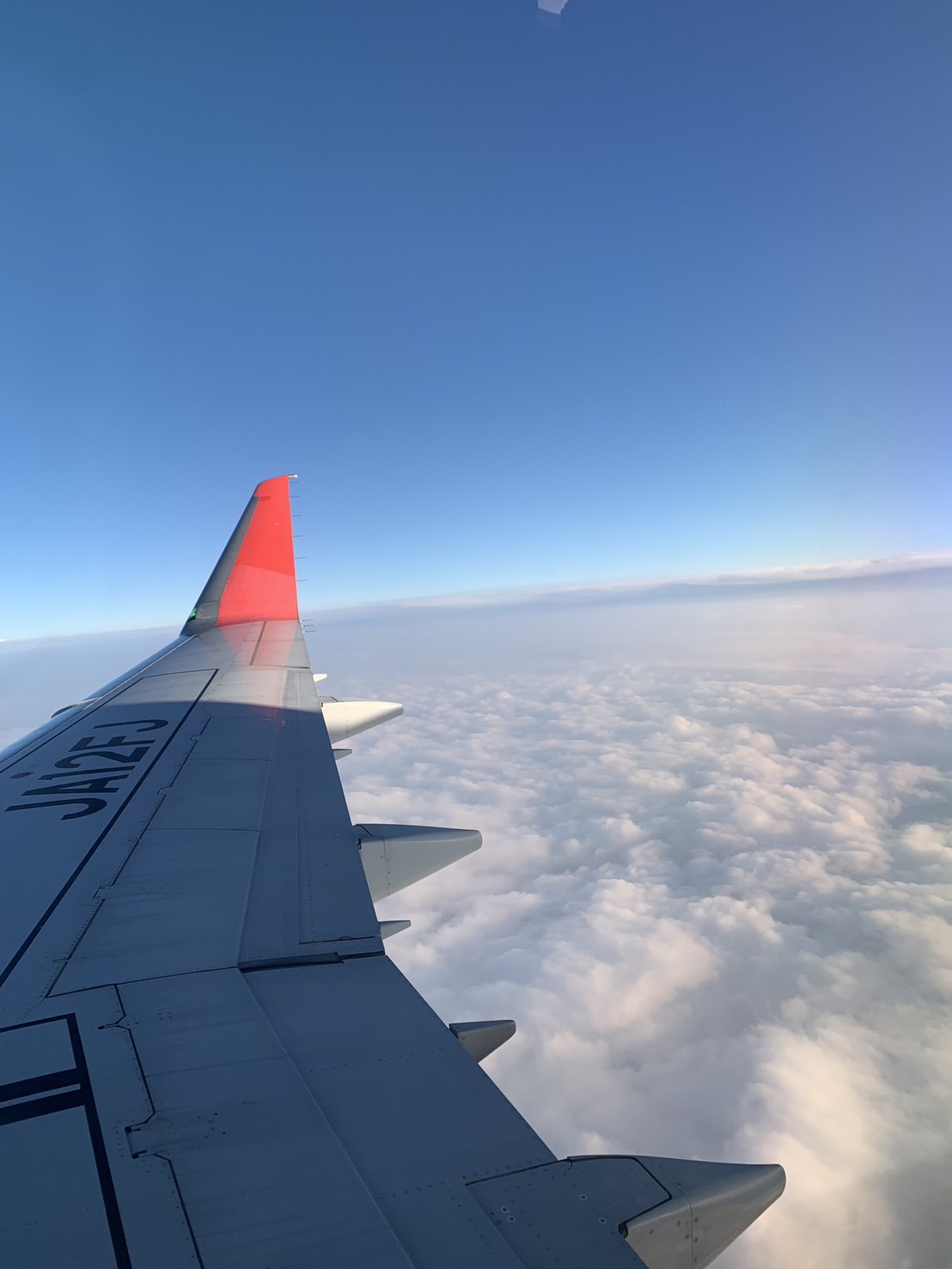 飛行機の窓からの景色の画像
