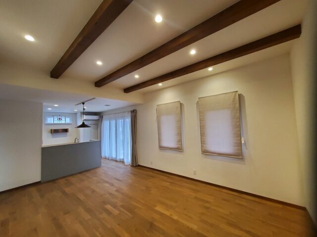 二戸|大共ホーム施工事例|化粧梁の画像