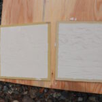 作成した漆喰のサンプルの画像