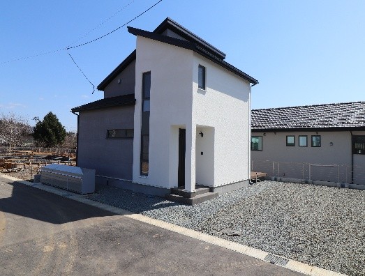 片流れ屋根｜盛岡市で高断熱高気密新築一戸建てを考えるなら大共ホーム の画像