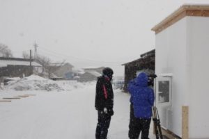 雪降る中・・の画像