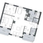 北欧の平屋住宅28坪の間取りの画像