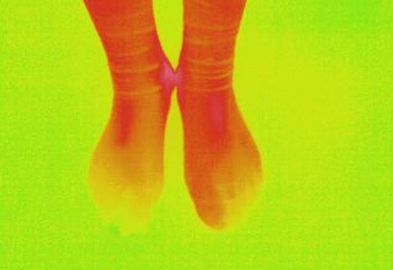 冷え性の温まった足(2)の画像