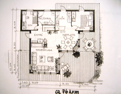 北欧住宅間取り図の表現の画像