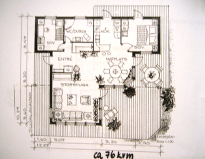 北欧住宅間取り図の表現