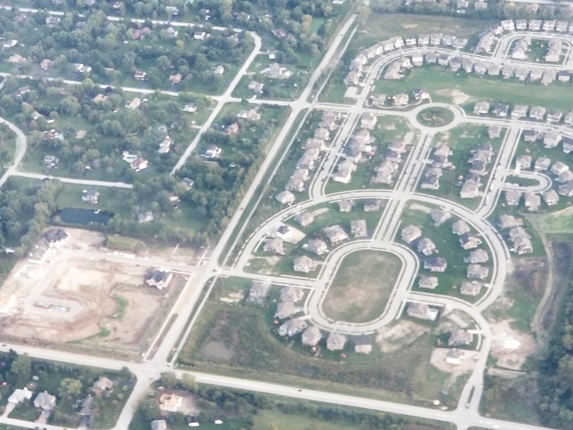 空からのアメリカの住宅地ほか(8)の画像
