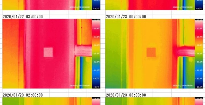 岩手の注文住宅の温度分布の画像