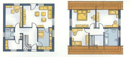 ヨーロッパ家間取り４ こんな家が建てたい