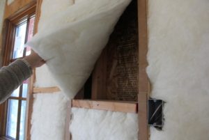 アメリカ住宅の現場８二重壁構造の画像