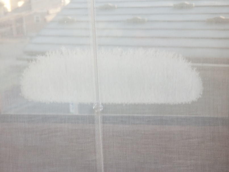 岩手で住宅の窓ガラスに霧氷 (4)