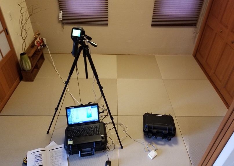 住宅のヒートブリッジ測定テスト１の画像