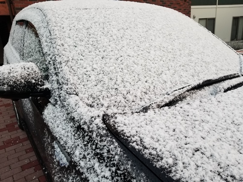岩手平地にも積雪の画像