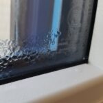 高断熱サッシトリプルガラスの結露の画像