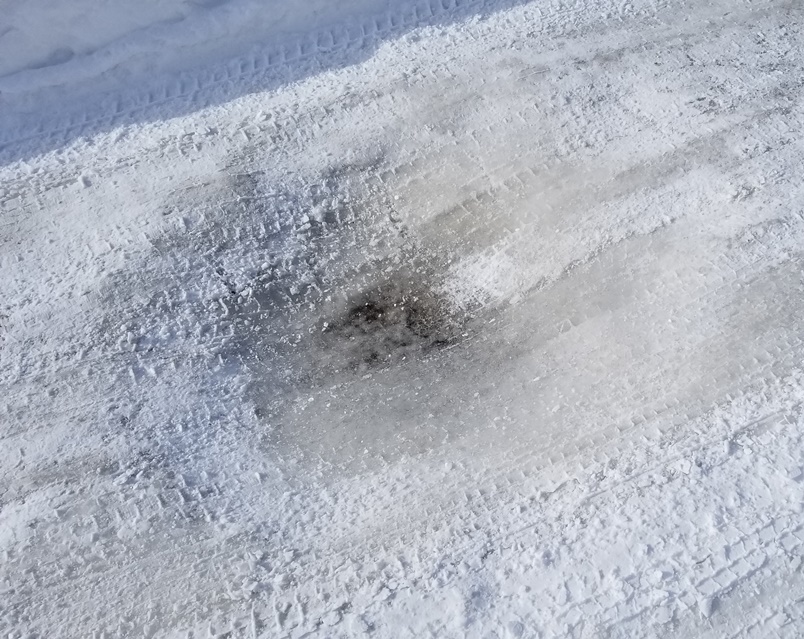 岩手の住宅地に穴 (1)の画像