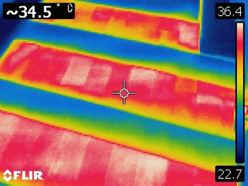 日差しがプラスになる日当りある床面温度の画像