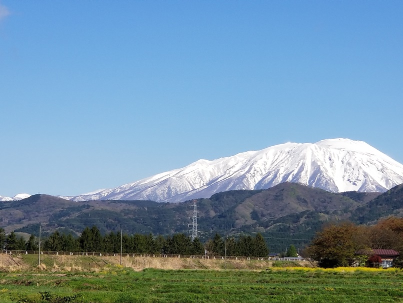 今朝の岩手山の画像