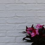 漆喰のでつくるレンガ模様の画像