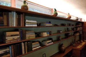 書棚で自然な間接光を採り入れる