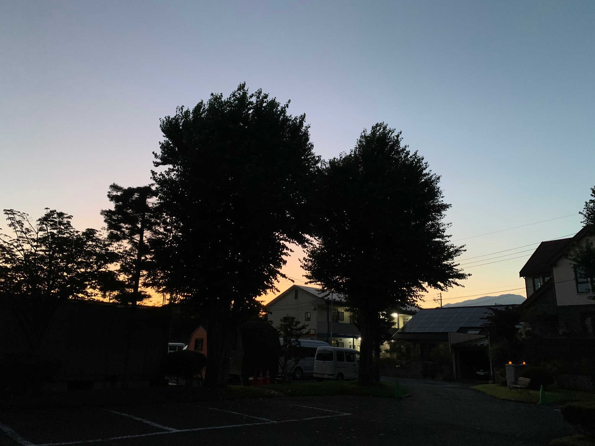 昨日の夕空の画像