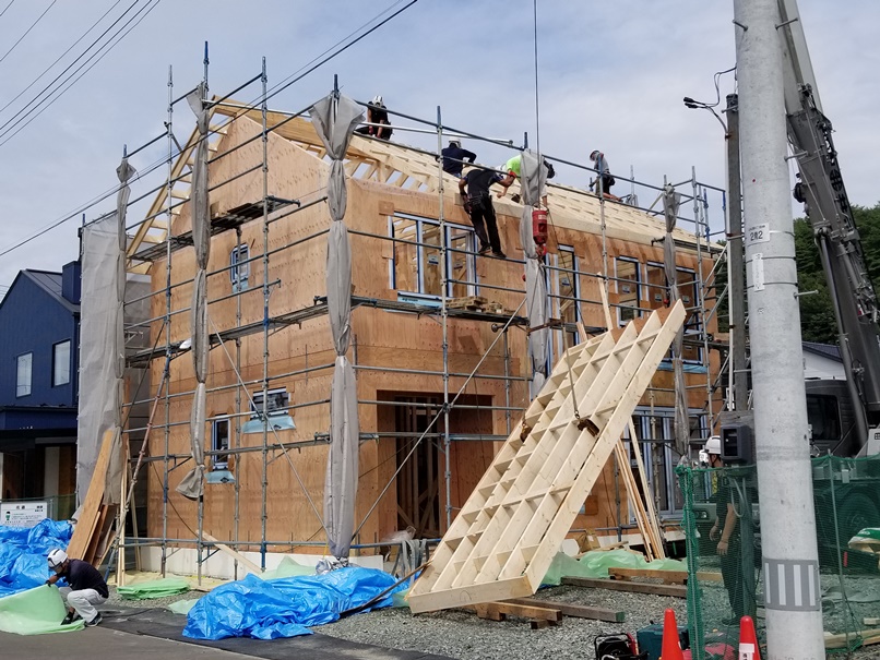 高断熱住宅の上棟(21)の画像