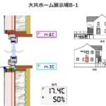 岩手の住宅：サッシ周囲温度測定の画像