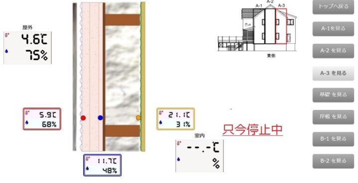岩手の住宅展示場温度１の画像
