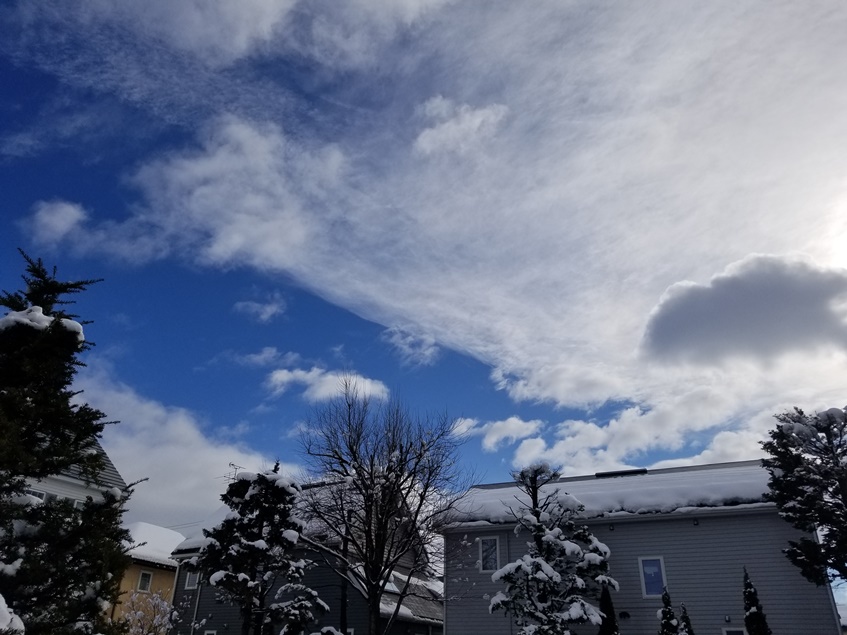 岩手の空を見上げての画像