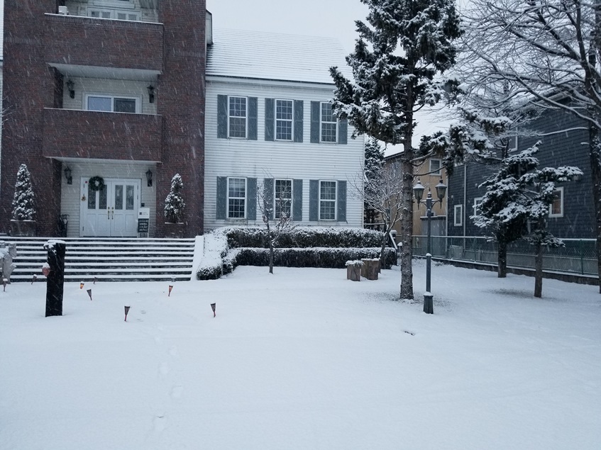 岩手に本格的な雪 (1)