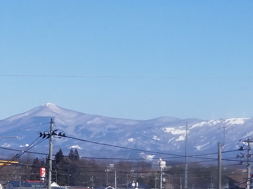 事務所3Fからの姫神山