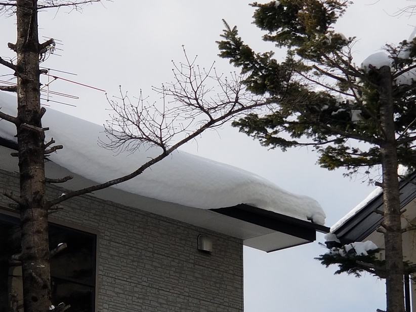 住宅の屋根の雪って (2)