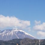 当社から見える岩手山の画像