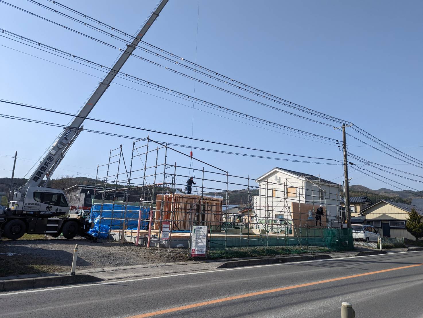 高断熱住宅の一日フレーミング3の画像