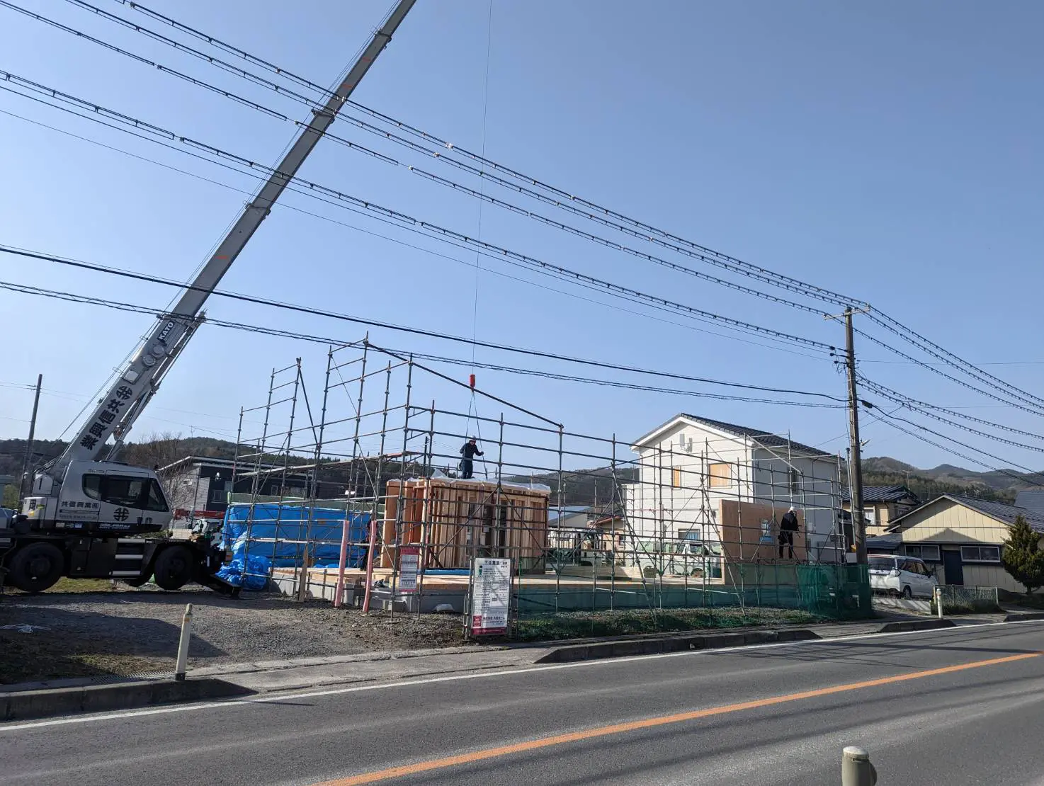 高断熱住宅の一日フレーミング3の画像