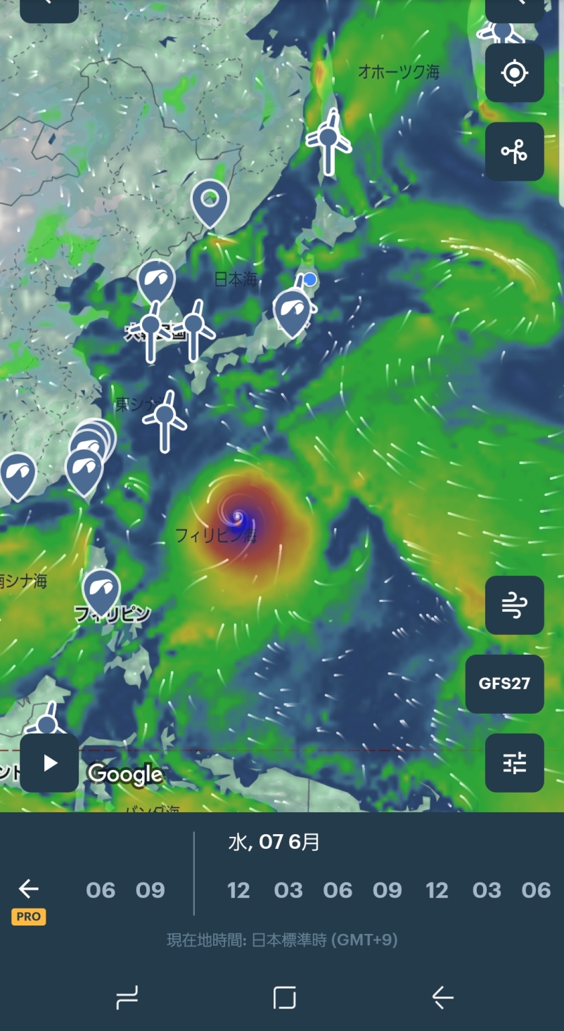 台風の予定(2)の画像