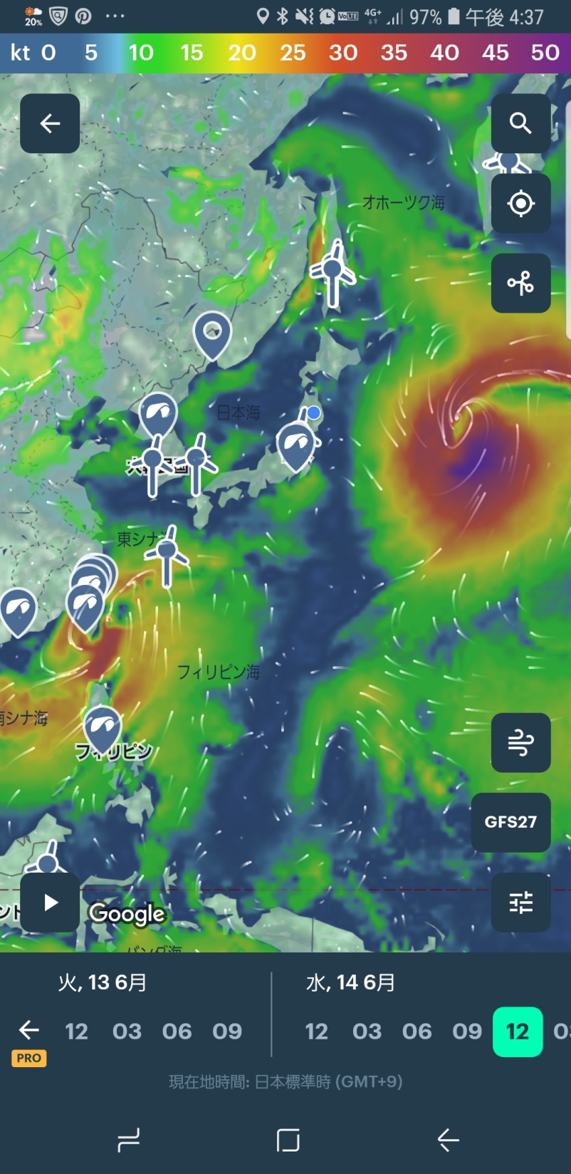 台風の予定(3)の画像