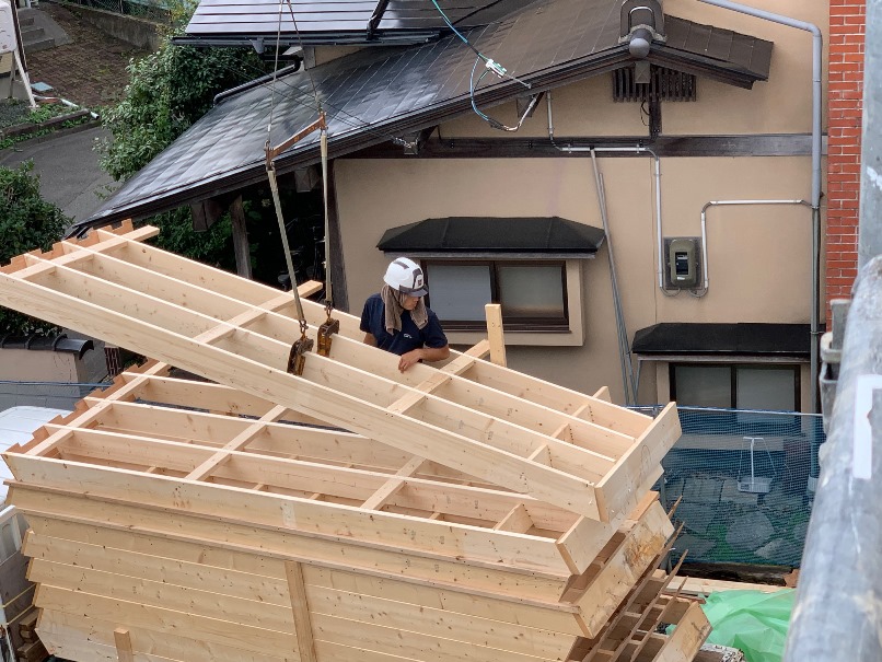 岩手盛岡加賀野にて新築上棟(9)