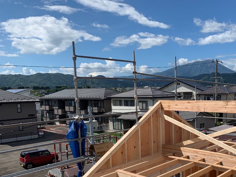 盛岡市で高断熱住宅上棟の画像