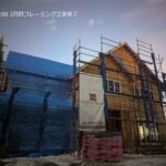 岩手の高断熱住宅上棟作業2日目完了の画像