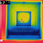 窓ヒートブリッジ影響による上下温度差の画像