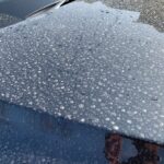 黄砂でボンネット真っ白の画像