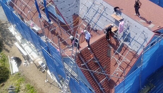 岩手県滝沢市三角ドーマーのある家の画像