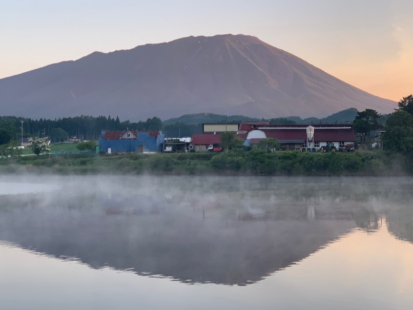 6月20日朝4時岩手山の画像