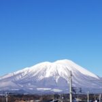 滝沢市から春の岩手山の画像