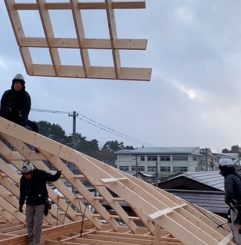 岩手県盛岡市注文住宅フレーミングの画像