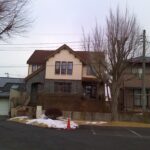 岩手県滝沢市住宅展示場：1月23日09：00の外観と天気の画像